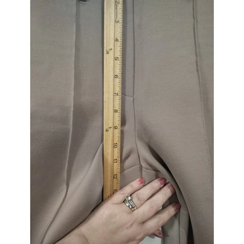 Quince Ultra Stretch Ponte Straight Leg Pants Womens Small Pull On - Picture 4 of 8